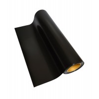 Vinile termoadesivo TPU Nero per tessuti 50 cm x 1 m