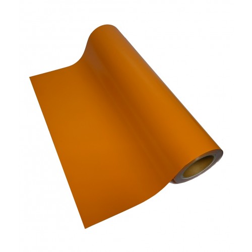 Heat Transfer vinile PU per tessuti cotone e poliestere , 1 m , colore  Giallo-Arancione