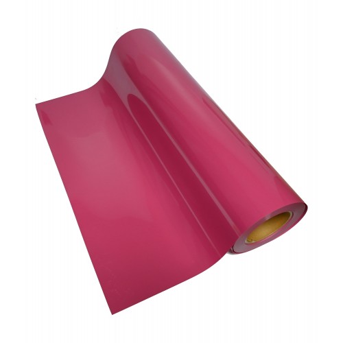 Heat Transfer vinile PU per tessuti cotone e poliestere , A3 , colore Rosa  fluo