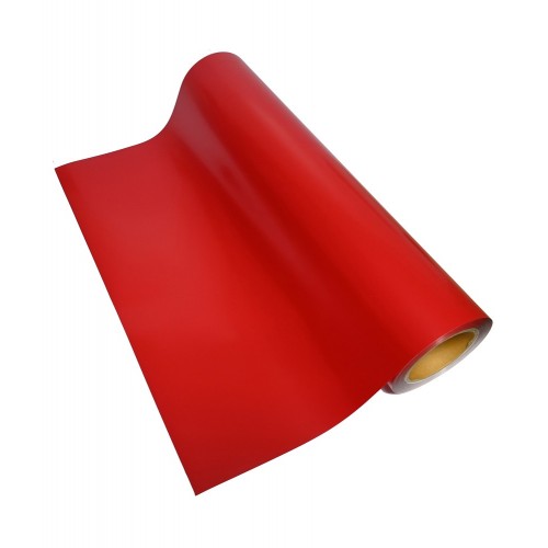 Heat Transfer vinile PU per tessuti cotone e poliestere , 1 m , colore Rosso