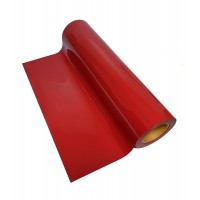 PVC Heat Transfer vinyl for fabrics Red 51 cm x 1 m