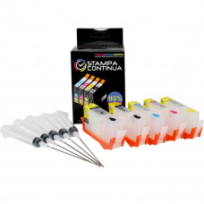 5 Refillable cartridges for Hp series 364 , 364XL with autoreset chip
